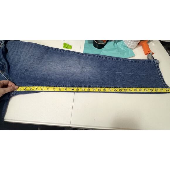 Talbots Women’s Size 10 High Wast Relaxed Fit Straight Leg Cotton Blue Jeans in - Picture 9 of 11